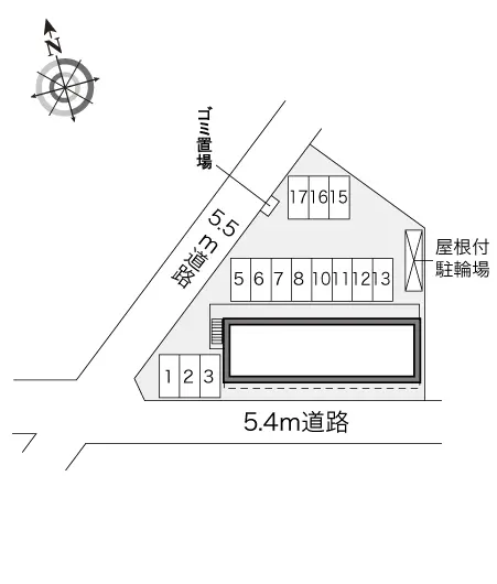 ★手数料０円★名古屋市中村区城屋敷町１丁目　月極駐車場（LP）